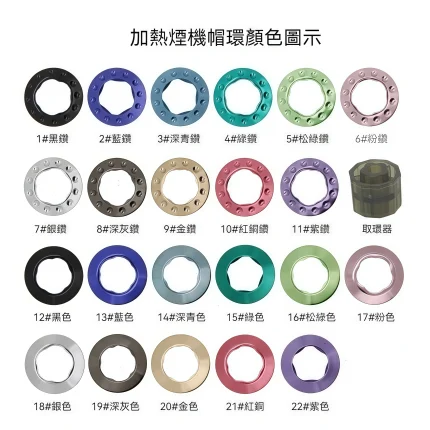 IQOS ILUMA 帽環｜ILUMA PRIME 煙桿裝飾環 多色可換｜合金電鍍